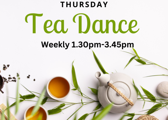 Advert Weekly Tea Dance - Let's Dance Social